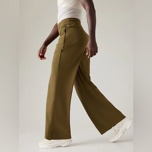 Athleta Olive Wide Leg Pants